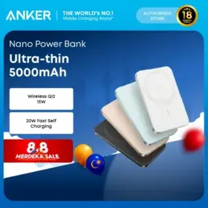 Anker Nano Magnetic Power Bank - Ultra-Slim 5,000mAh